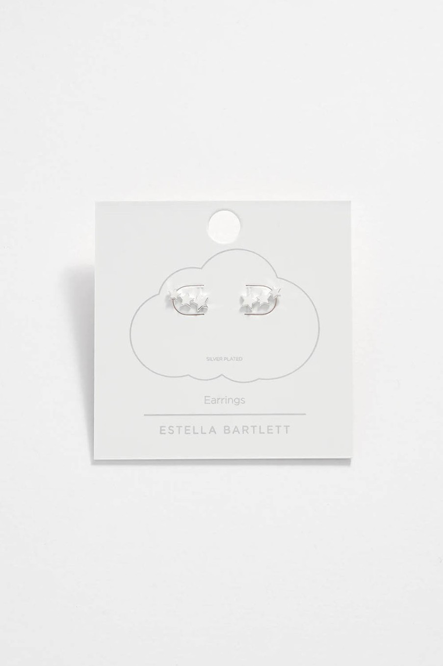 Accessories Estella Bartlett | Trio Star Stud Earrings Silver