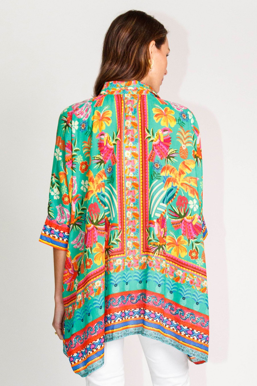 Tops Lula Soul | Brasilia Kaftan Top Sea