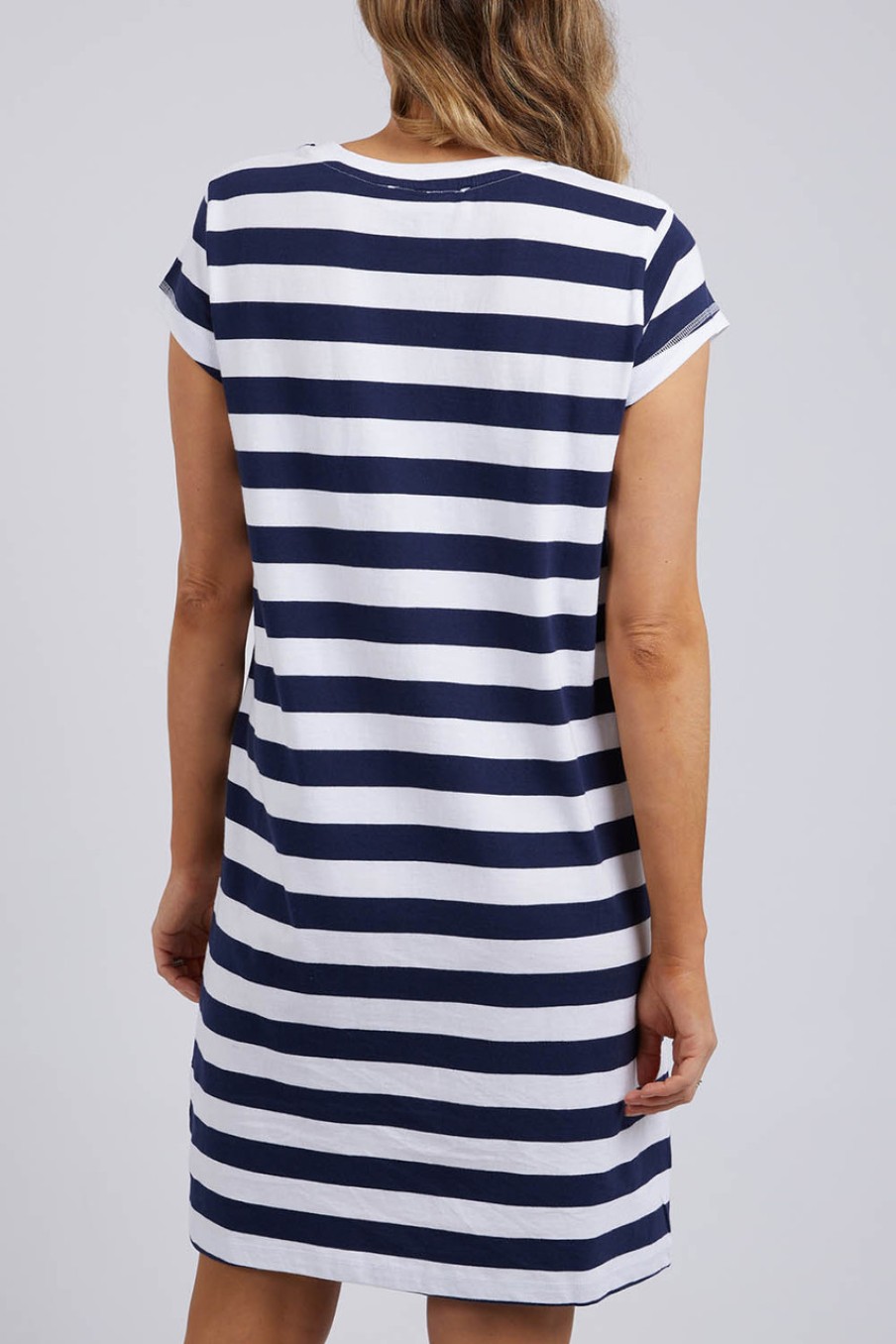 Dresses Foxwood | Elements Signature Tee Dress Sapstripe