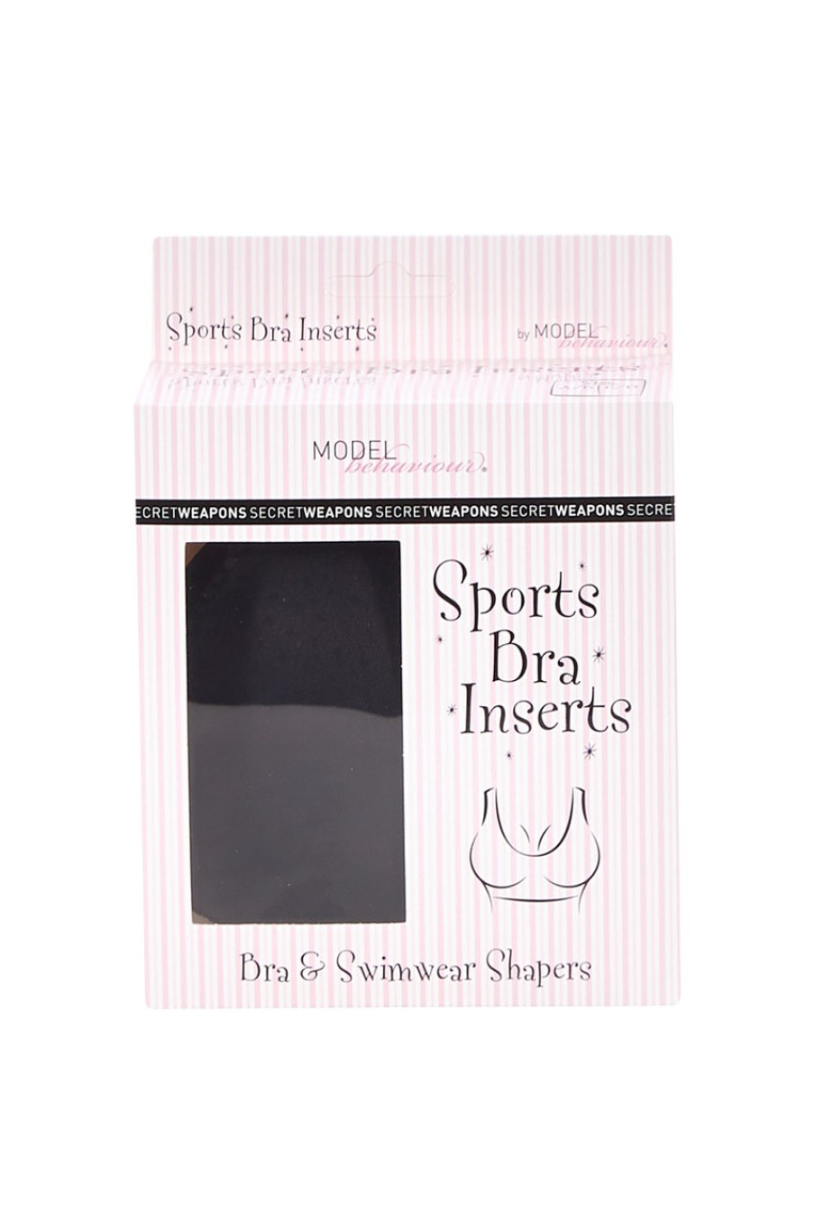 Lingerie & Sleepwear Secret Weapons | Sports Bra Inserts Black
