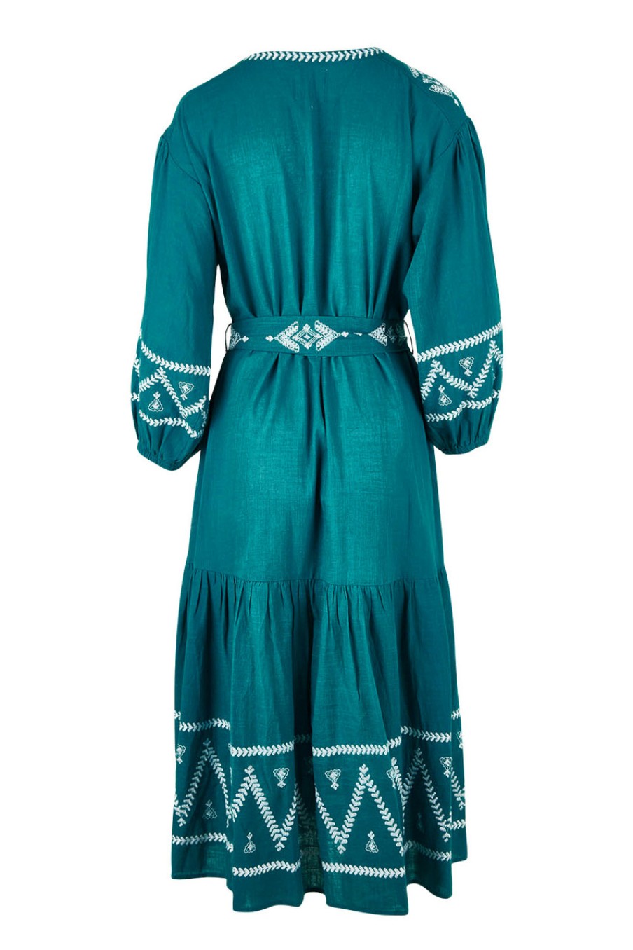 Dresses boho bird | Spring Fling Embroidered Dress Jade