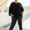 Pants & Leggings Belle bird | Belle Check Pull On Pant Blackwhite