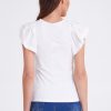 Tops Sass | Tamara Frill Sleeve Tee