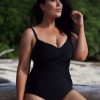 Swimwear Capriosca | Criss Cross One Piece Black