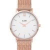 Accessories Cluse Watches | Minuit Mesh Rose Gold Watch Rosegold