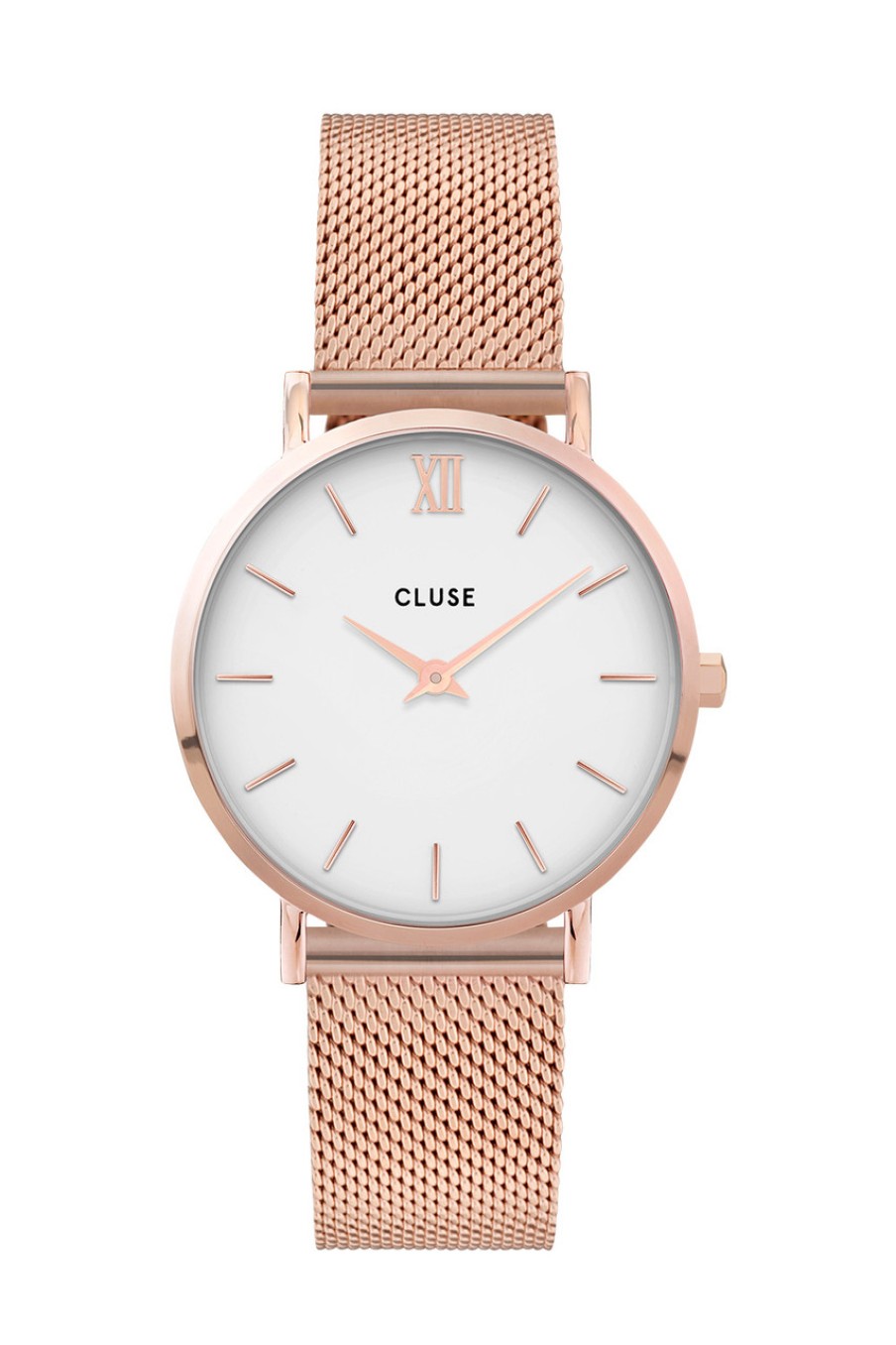 Accessories Cluse Watches | Minuit Mesh Rose Gold Watch Rosegold