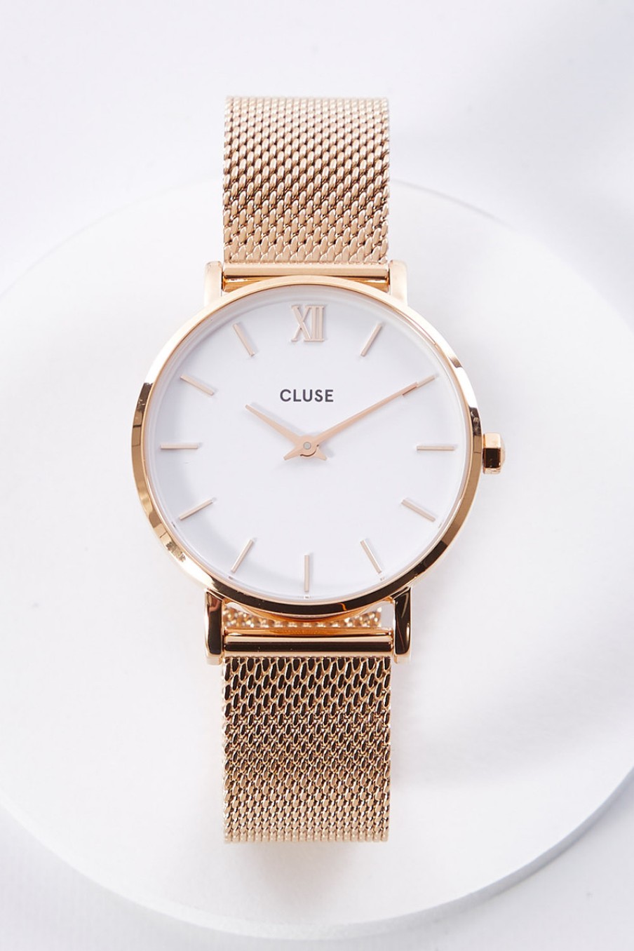 Accessories Cluse Watches | Minuit Mesh Rose Gold Watch Rosegold