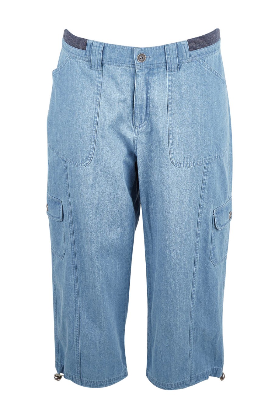 Pants & Leggings bird keepers | The Cargo Capri Pants Chambray