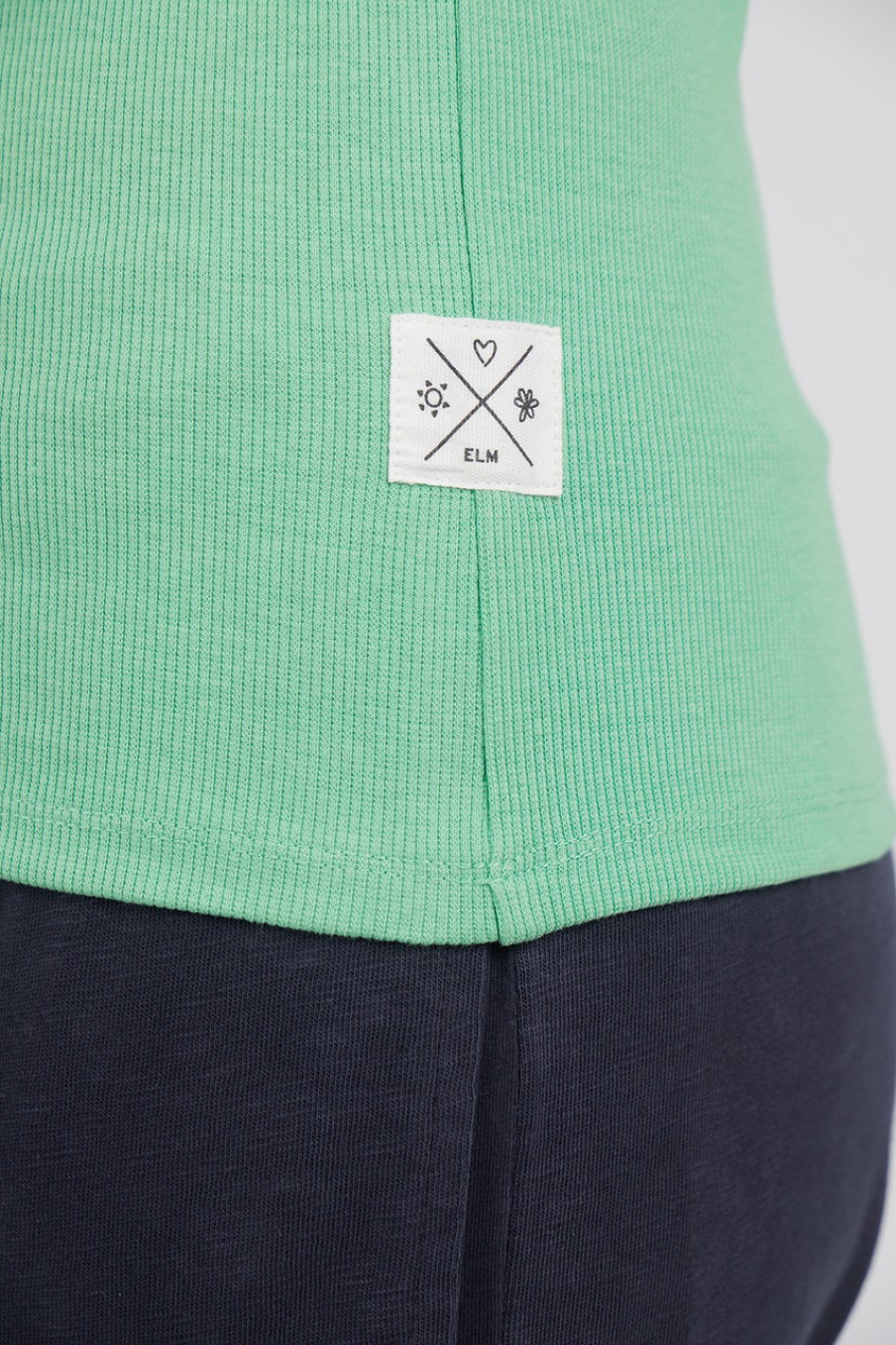 Tops Elm | Fundamental Rib Crew Tank