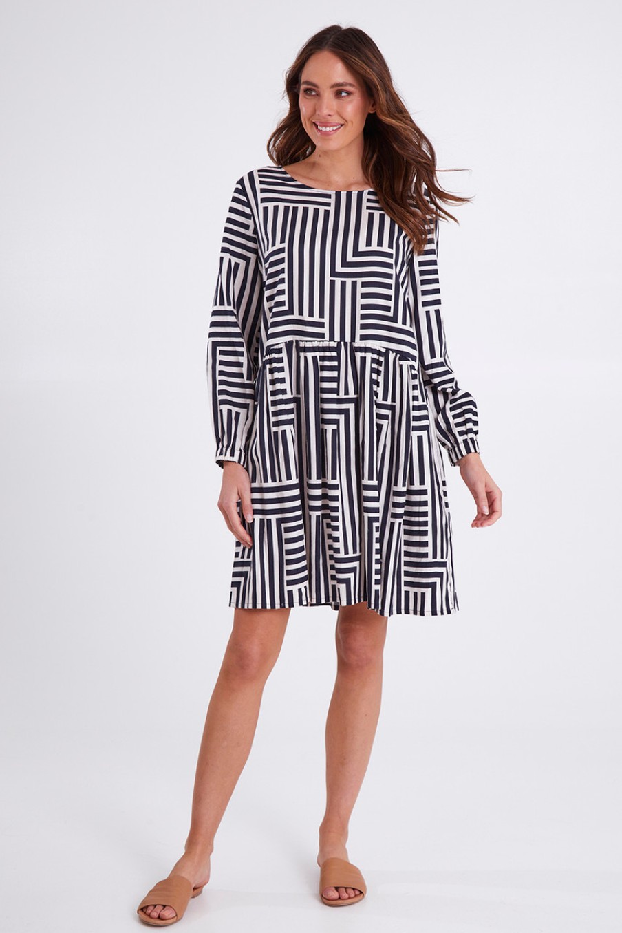 Dresses Elm | Bauhaus Dress Navyoat