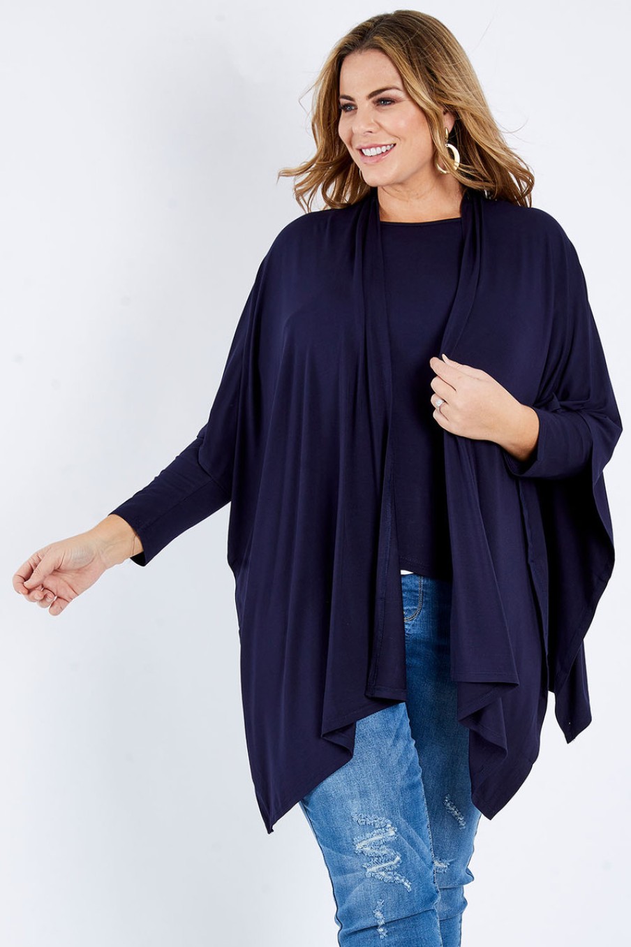 Tops Whispers | Relaxed Bamboo Drape Wrap