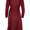 Dresses bird by design | The Fit And Flare Ponte Dress Burgundy